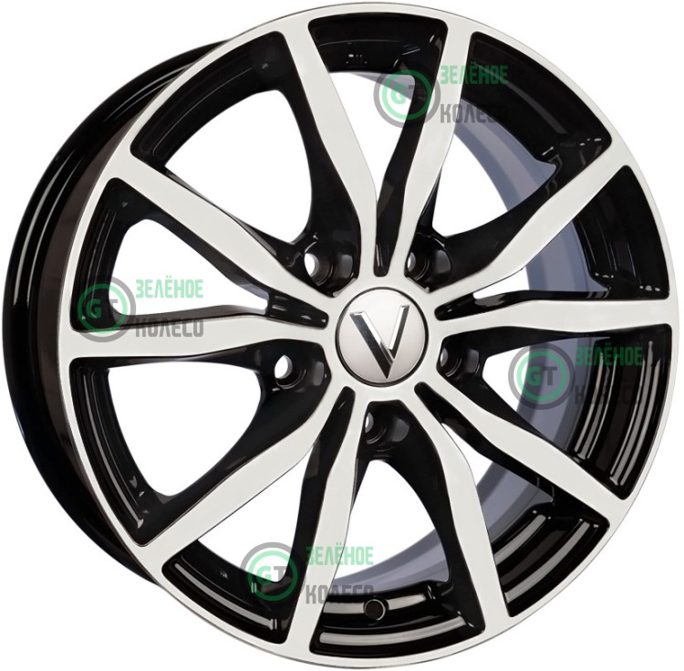 6.5xR15 5x112 ET40 D66.6 Вектор K57 Алмаз черный