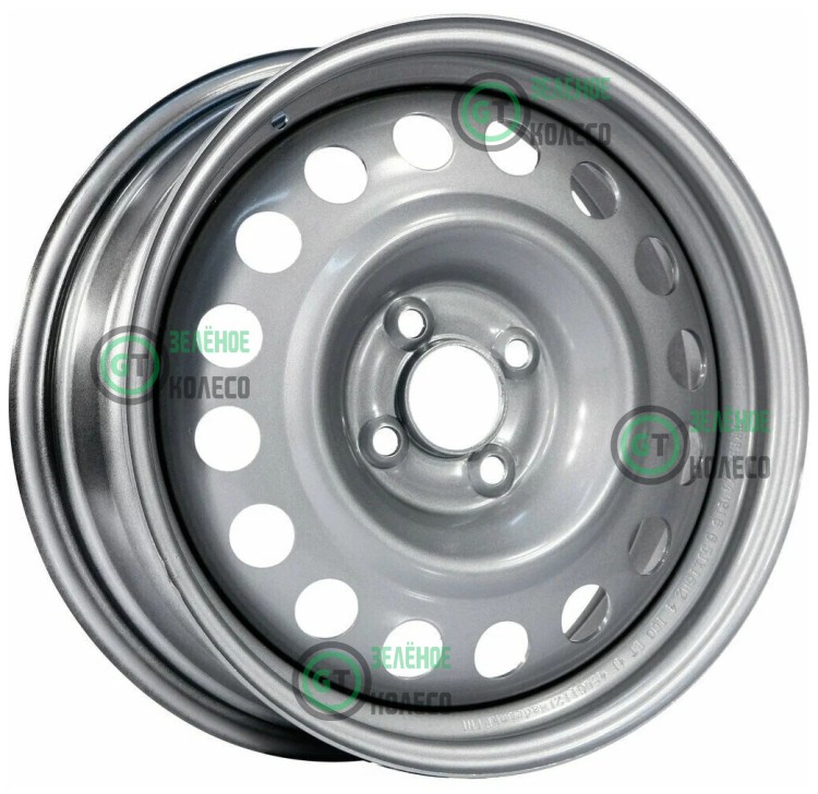 6xR15 4x100 ET36 D60.1 Trebl Silver штамп.