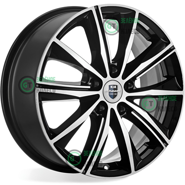 7xR16 5x108 ET40 D67.1 K&K КС896 Алмаз черный Арнар оригинал