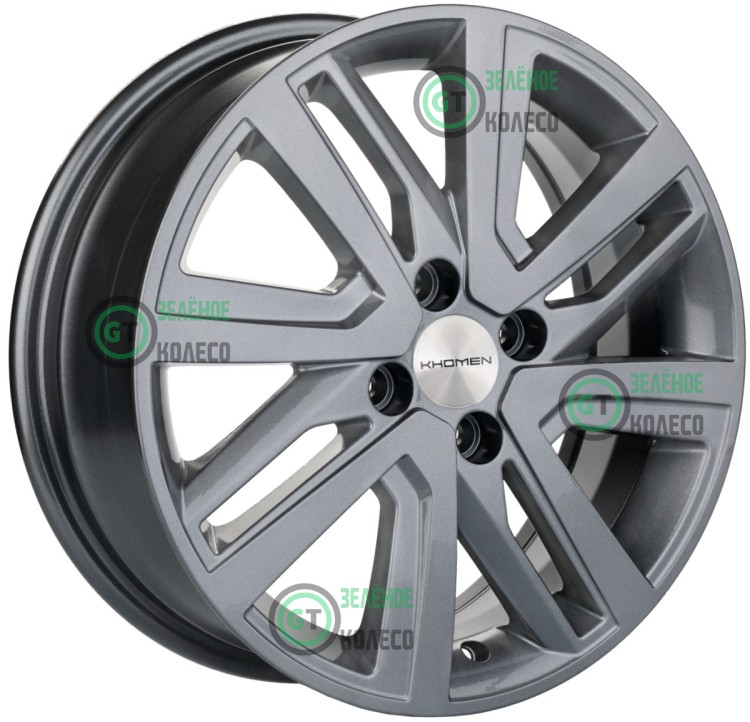 6xR16 4x100 ET41 D60.1 Khomen Wheels KHW1609 G-SILVER 6xR16 4x100 ET41 D60.1 Khomen Wheels KHW1609 G-SILVER