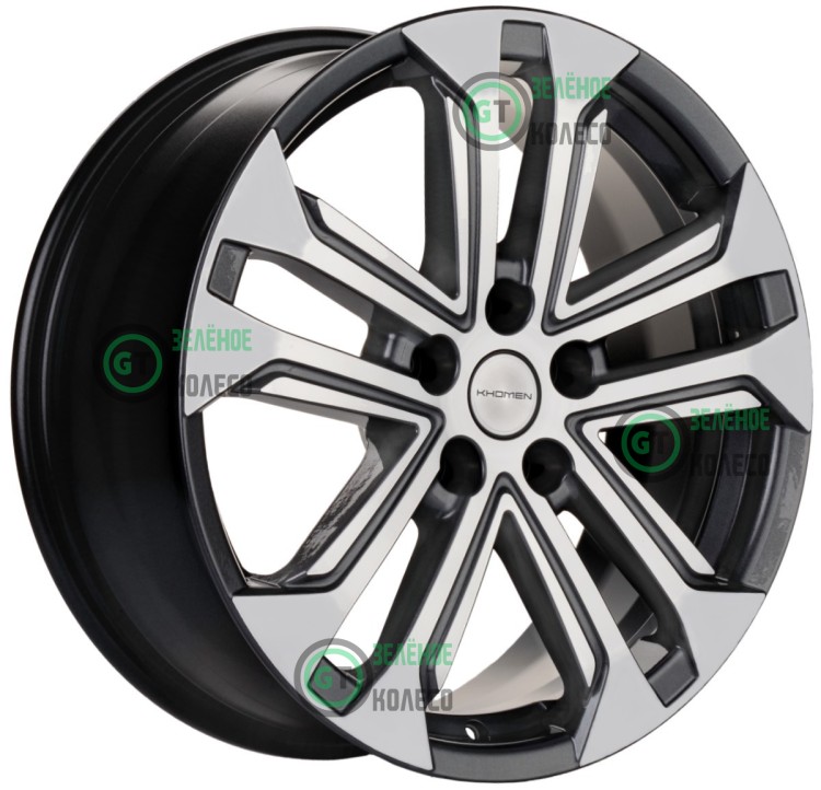 7xR18 5x112 ET43 D57.1 Khomen Wheels KHW1803 GRAY-FP