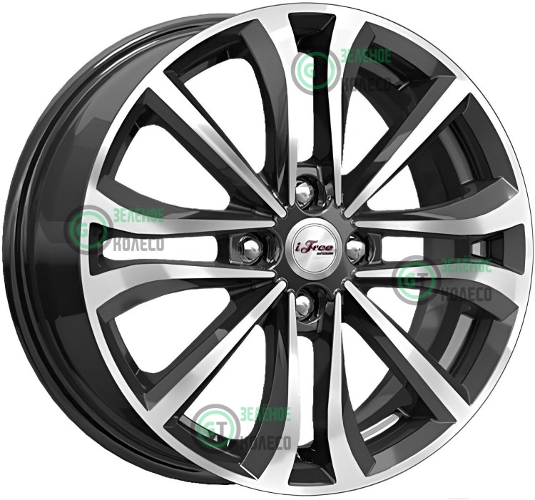 6xR16 4x100 ET50 D60.1 iFree КС938 Блэк джек Панган