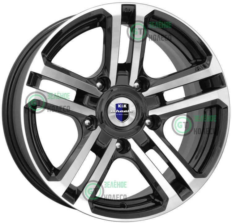 7xR16 5x139.7 ET30 D98 K&K КС591 Алмаз черный Палладика