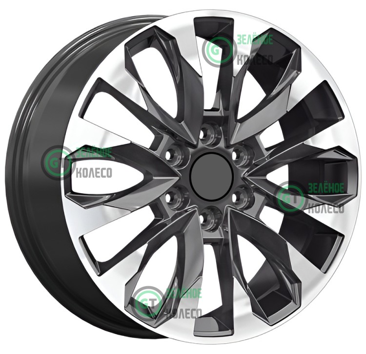 8xR20 6x139.7 ET60 D95.1 SKAD PS КР007 Diamond Black Gris