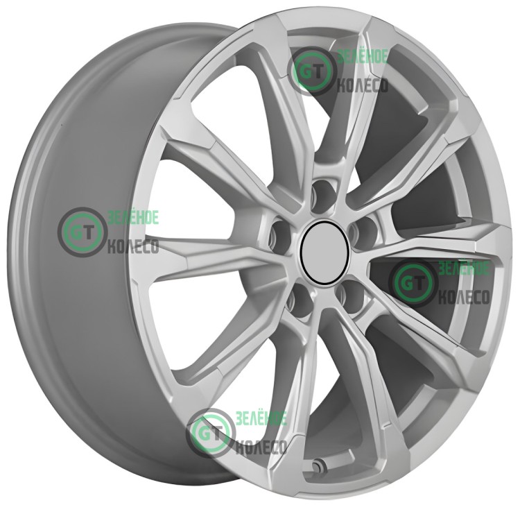 7.5xR18 5x108 ET40 D54.1 Khomen Wheels KHW1808 F-Silver