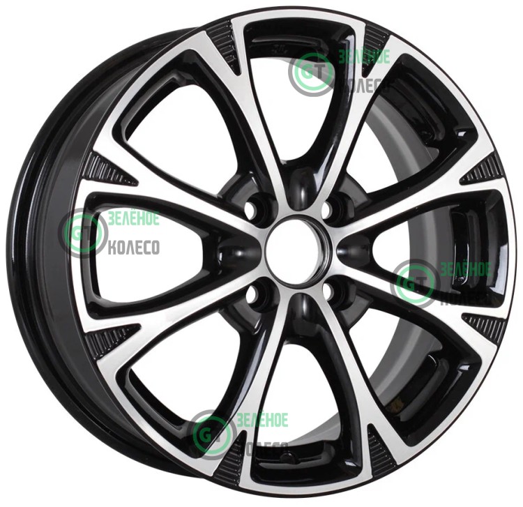 6xR15 4x100 ET45 D54.1 K&K КС606 Алмаз черный Блюз 6xR15 4x100 ET45 D54.1 K&K КС606 Алмаз черный Блюз