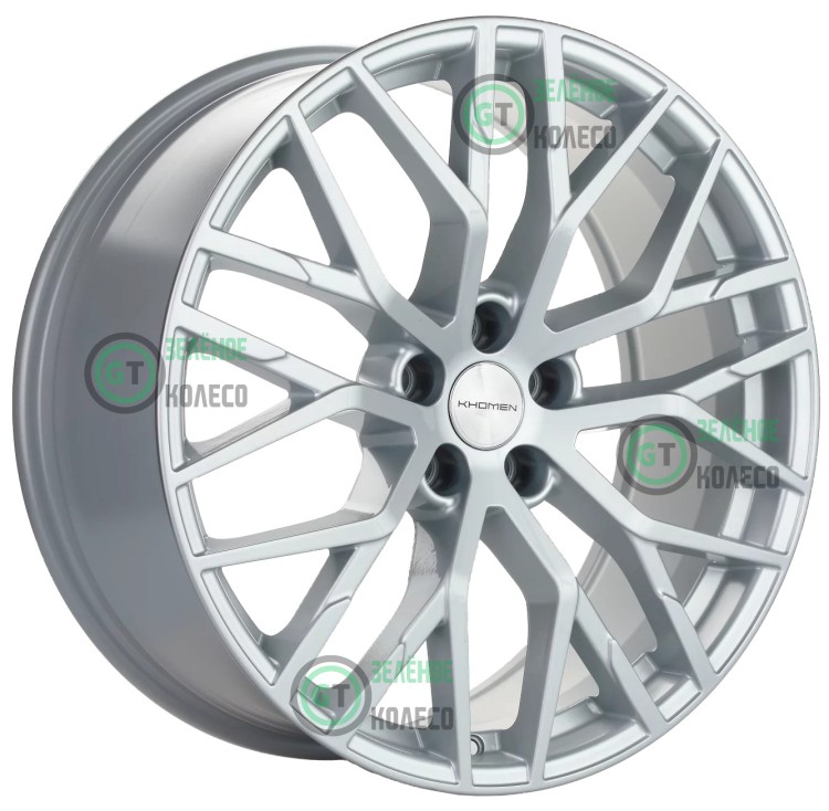 8.5xR20 5x112 ET33 D66.5 Khomen Wheels KHW2005 BRILLIANT SILVER-FP