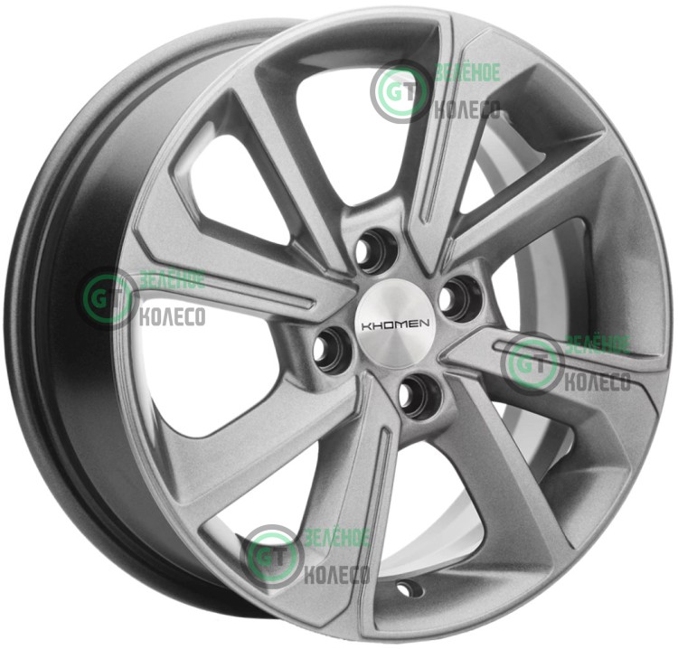 Шина 6xR15 4x98 ET36 D58.6 Khomen Wheels KHW1501 GRAY в Омске