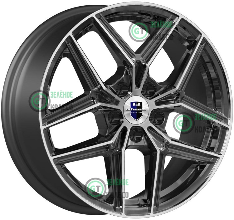 7xR17 5x114.3 ET45 D60.1 K&K КС1025 Юнион Алмаз черный